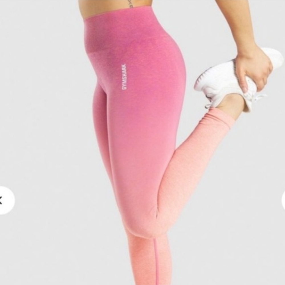Gymshark Adapt Ombre Seamless - Orange/Pink Marl, size XS - Picture 2 of 5